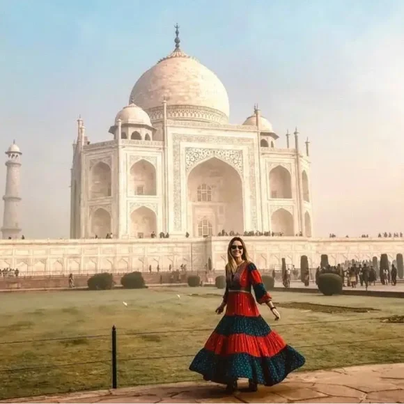 Free People x Revolve Starlight Printed Maxi Dress Rare Seen On Tori Spelling - Picture 12 of 13